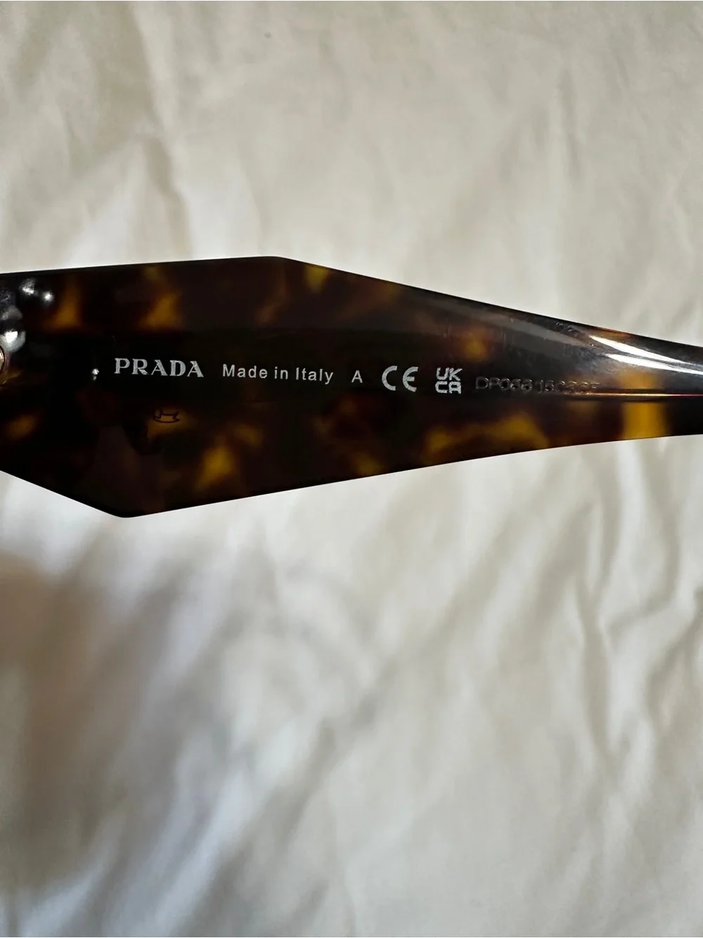Prada Tortoiseshell Rectangular Sunglasses - Brown/Black Frame